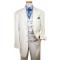 Stacy Adams Ivory With Royal Blue Diamond Design Vest  Super 150's Suit